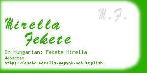 mirella fekete business card